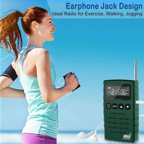 img 1 attached to 📻 Noaa Weather Pocket Radio: Your Trusted Portable AM/FM/Shortwave Personal Emergency Small Weather Alert Radio with LCD Display, Headset Jack, SOS Alarm, Sleep Timer, Antenna, Belt Clip - Ideal for Home & Outdoor Use