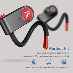 img 2 attached to 🎧 Беспроводные наушники LINPA World: спортивные наушники Bluetooth 5.0 с True Wireless Stereo, глубоким басом, защитой от воды IPX7 и временем работы 54 часа - идеально подходят для тренировок и бега