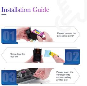 img 1 attached to 💡 EVINKI Remanufactured Ink Cartridge for HP 61XL 61 - Printer Envy 4500 5534 5535 Deskjet 2540 1010 3050, Officejet 4630 2620 4635 (2 Black 1 Tri-Color)