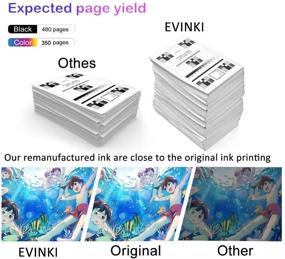 img 3 attached to 💡 EVINKI Remanufactured Ink Cartridge for HP 61XL 61 - Printer Envy 4500 5534 5535 Deskjet 2540 1010 3050, Officejet 4630 2620 4635 (2 Black 1 Tri-Color)