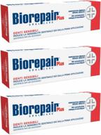 🦷 biorepair sensitive teeth daily toothpaste - 2.54 fluid ounces (75ml) - pack of 3 italian imported tubes logo