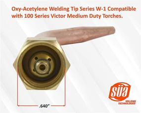 img 3 attached to 3-Pack SÜA Welding Nozzle Replacement Set for 100 Series Victor Torch Handles - Sizes: 000, 00, 0