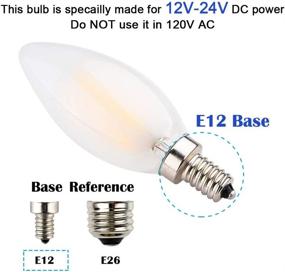 img 3 attached to 💡 OPALRAY DC 12V-24V Power Input LED Candelabra Bulb: Efficient & Reliable Lighting Solution