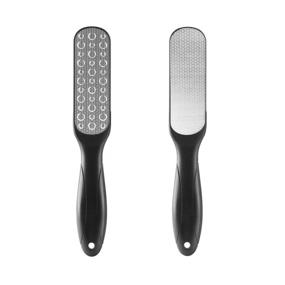 img 1 attached to 🦶 2-Pack Foot File, McoMce Professional Callus Remover for Feet - Stainless Steel Colossal Foot Rasp and Dual-Sided Foot Scraper - Suitable for Wet and Dry Feet - Black