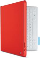 logitech mars red orange fabricskin keyboard folio for ipad 2g/3g/4g logo