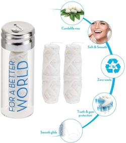 img 2 attached to GOGRS Dental Floss: 100% Biodegradable Silk Spools with Refillable Glass Holder - Sustainable Oral Care Solution for Zero Waste & Eco-Friendly Living