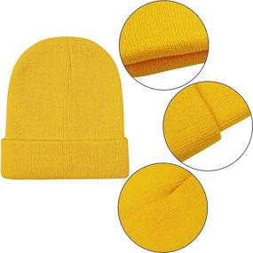 img 3 attached to 🧣 Cooraby Kids' Winter Beanies - Knitted Warm Beanie Hats for Cold Weather – Boys' and Girls' Caps