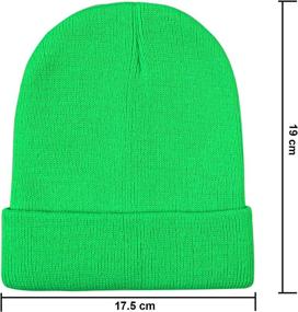 img 2 attached to 🧣 Cooraby Kids' Winter Beanies - Knitted Warm Beanie Hats for Cold Weather – Boys' and Girls' Caps