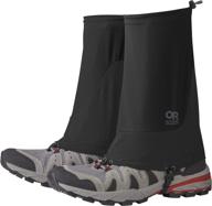 👟 outdoor research ferrosi thru gaiters: ultimate durability and weather resistance for flexible shoe protection logo