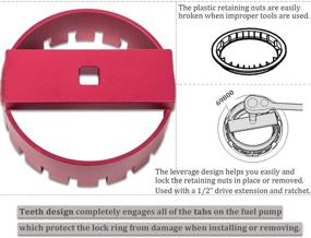 img 1 attached to 🔧 Volvo S60, S80, V70, XC70, XC90: Yoursme 69800 Fuel Pump Socket Lock Ring Removal Tool - Optimize Your Search!