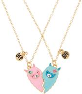 🦄 hanreshe unicorn heart pendant couple necklace: perfect sister friendship jewelry & christmas gift logo