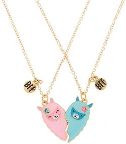 img 4 attached to 🦄 Hanreshe Unicorn Heart Pendant Couple Necklace: Perfect Sister Friendship Jewelry & Christmas Gift