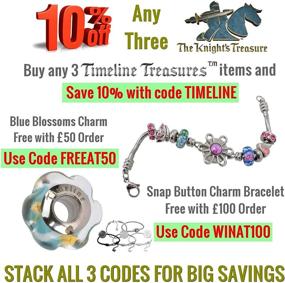 img 2 attached to Premium European Charm Bracelet: Exquisite Bead Charms, Durable Stainless Steel Rope Chain, Ideal for Women and Girls, 7-Inch Length