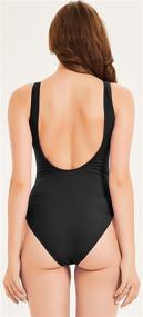 img 2 attached to Bellecarrie Swimsuits Backless Monokini Swimwear