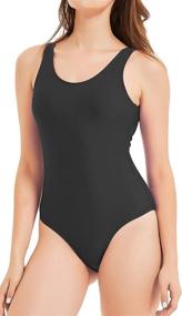 img 4 attached to Bellecarrie Swimsuits Backless Monokini Swimwear