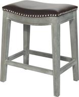 🪑 new pacific direct elmo brown bonded leather counter stool: class and comfort combined logo