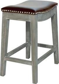 img 1 attached to 🪑 New Pacific Direct Elmo Brown Bonded Leather Counter Stool: Class and Comfort Combined