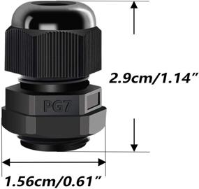 img 1 attached to Mxuteuk Connectors Protectors Waterproof Adjustable Industrial Electrical