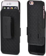 📱 apple iphone 6s / 6 aduro combo slim shell case with kickstand & swivel belt clip holster logo