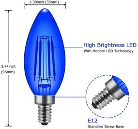 img 3 attached to 🕯️ DORESshop Candelabra Vintage Filament Incandescent: Captivating Nostalgic Glow for Timeless Charm