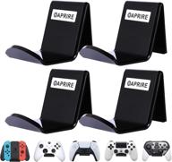 🎮 oaprire game controller wall mount holder stand (4 pack) - organize and display your xbox one, ps4, ps5, steam, switch, pc controllers - enhanced gaming experience with cable management logo