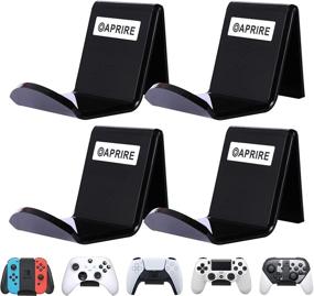 img 4 attached to 🎮 OAPRIRE Game Controller Wall Mount Holder Stand (4 Pack) - Organize and Display Your Xbox ONE, PS4, PS5, STEAM, Switch, PC Controllers - Enhanced Gaming Experience with Cable Management