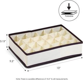 img 3 attached to 📦 Furinno 12284IV Non-Woven Fabric Storage Organizer: Ivory with Brown Trim, 4x6-Inch - Efficient and Stylish Storage Solution