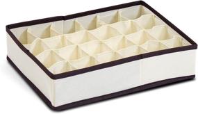 img 4 attached to 📦 Furinno 12284IV Non-Woven Fabric Storage Organizer: Ivory with Brown Trim, 4x6-Inch - Efficient and Stylish Storage Solution