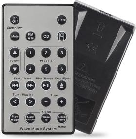 img 4 attached to 🎧 Silver Remote Control Fit for Sound Touch Wave Music Radio System CD AWRCC1 - Battery Not Included