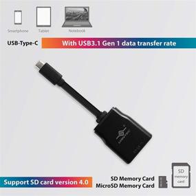 img 1 attached to 💫 Высокоскоростной считыватель карт Vantec Link USB-C до SD 4.0 - быстрая передача данных и безпрепятственная совместимость