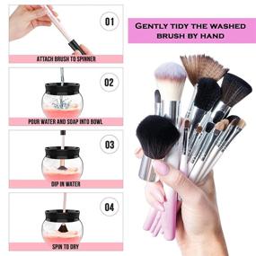 img 2 attached to 🧼 Edook Makeup Brush Cleaner and Dryer: Fast, Deep Cleaning for Different Brushes + Free Makeup Sponge