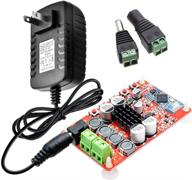 aideepen tda7492p bluetooth amplifier board with ac adapter - 50w+50w dual channel wireless digital stereo receiver amp board logo