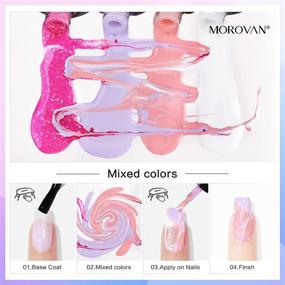 img 1 attached to 💅 Beginners' Morovan Poly Gel Kit - Gel Nail Polish Kit with UV Light, Poly Gel Nail Extension Kit with UV Light Starter Set - Builder Gel Nail Kit with Full DIY Manicure Set