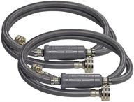 danco hammerstop technology washing machine connector hose - universal, 60-inch length - 3/8 inch id x 3/4 inch fght x 3/4 fght - set of 2 (10744x) - gray logo