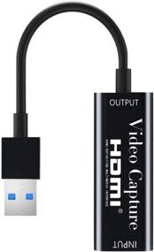 img 3 attached to 🎥 Видеозахват карты высокого качества с аудио HDMI на USB 1080P USB2.0: идеально подходит для записи, стриминга и гейминга с DSLR-камкордера, экшн-камеры, Switch, Xbox, PS3, PS4