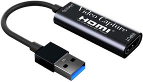 img 4 attached to 🎥 Видеозахват карты высокого качества с аудио HDMI на USB 1080P USB2.0: идеально подходит для записи, стриминга и гейминга с DSLR-камкордера, экшн-камеры, Switch, Xbox, PS3, PS4