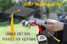 img 1 attached to 🎓 TONY & SANDY Graduation Cuff Bracelet: Inspiring 2021 Gift with Engraved Mantra Quote and Grad Cap Motif - Motivational Bangle for College & High School Students, Friendship Jewelry in Cap Box