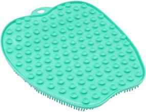 img 2 attached to 🦶 Revitalize Your Feet: Shower Foot Scrubber Massager Cleaner for Improved Circulation & Reduced Foot Pain - Green Bead 10.5x9.5in