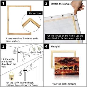 img 2 attached to Decalmile Number Painting Beginner Elephant