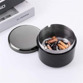 img 3 attached to 🚬 Stylish and Durable Ashtray for Cigarettes: FriyGardcn Standing Stainless