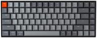 усовершенствованная bluetooth механическая клавиатура keychron k2 с gateron red переключателями, белой подсветкой led, usb c, защитой от привидения нажатий, n-key rollover и компактным макетом 75% - 84 клавишная беспроводная игровая клавиатура для mac и windows (версия 2) логотип