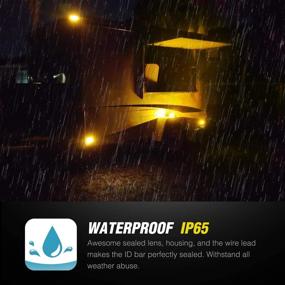 img 1 attached to Nilight TL-14 10PCS 3.8” 6 желтых светодиодных маркерных огней для задней стороны грузовика, прицепа, дома на колесах, катера, автобуса и грузового автомобиля, гарантия 2 года.