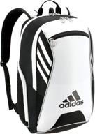 adidas silver tennis racquet backpack: convenient storage and style logo