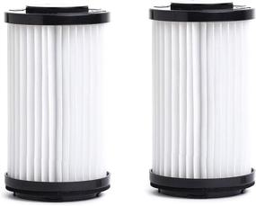 img 4 attached to 🔍 Green Label Brand - Pack of 2 Washable and Reusable HEPA Filters (DCF-1 / DCF-2) for Kenmore and Panasonic Upright Bagless Vacuum Cleaners