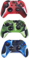 xbox one controller protective case - callany 3 pack soft silicone cover skins with thumb grips set for enhanced grip and anti-slip functionality logo