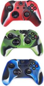 img 4 attached to Xbox One Controller Protective Case - CALLANY 3 Pack Soft Silicone Cover Skins with Thumb Grips Set for Enhanced Grip and Anti-Slip Functionality