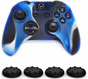 img 1 attached to Xbox One Controller Protective Case - CALLANY 3 Pack Soft Silicone Cover Skins with Thumb Grips Set for Enhanced Grip and Anti-Slip Functionality