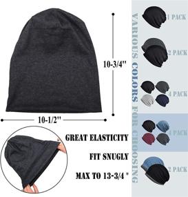 img 2 attached to 🧢 ELLEWIN Cotton Slouchy Beanie: Stylish Lightweight Hat for Men and Women - Ideal for Running, Chemo, and Hip-Hop