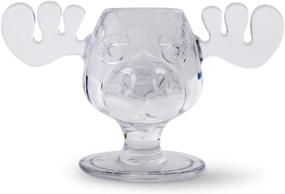 img 4 attached to 🦌 Christmas Vacation Marty Moose Molded Acrylic Shot Glass – Festive 1.5 Ounce Collectible!