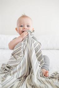 img 3 attached to 🏻 Midtown Premium Knit Baby Swaddle Receiving Blanket by Copper Pearl